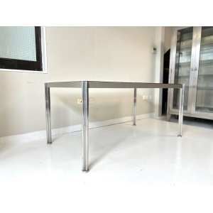 George Cianciminio, Aluminium & Smoked Glass Dining Table