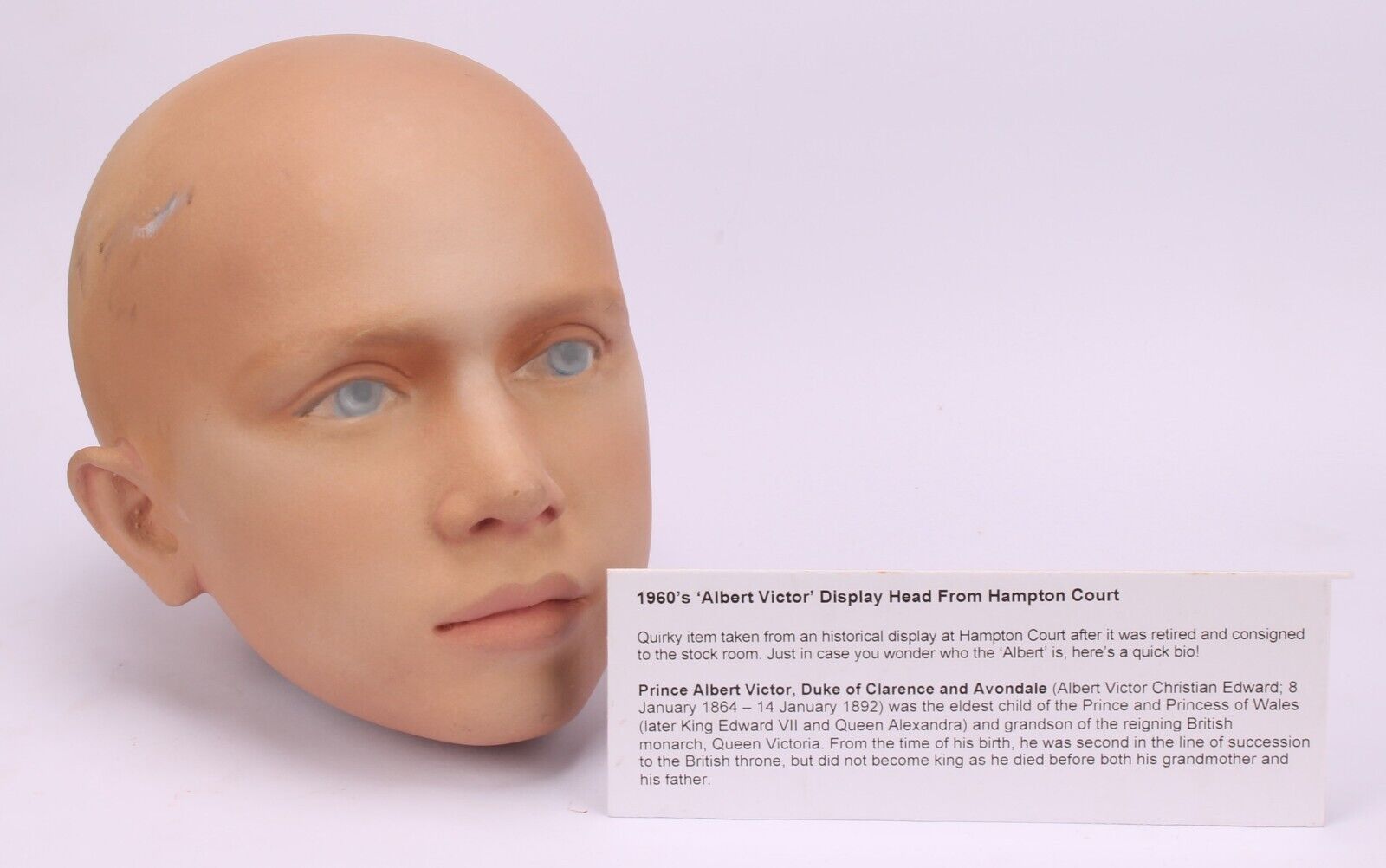 Model Sculptured Head Of Prince Albert Victor