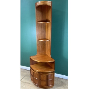 Retro Vintage Mid Century Teak Corner Cabinet By Nathan Furniture-Courier