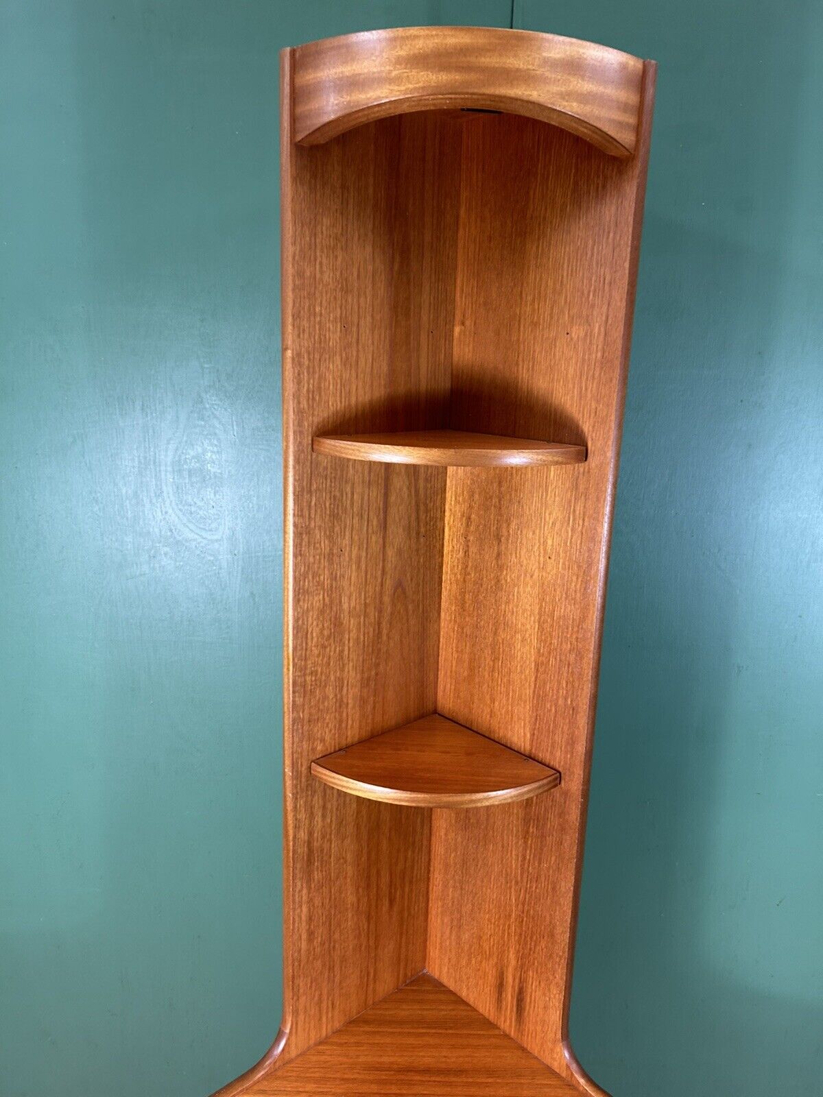 Retro Vintage Mid Century Teak Corner Cabinet By Nathan Furniture-Courier