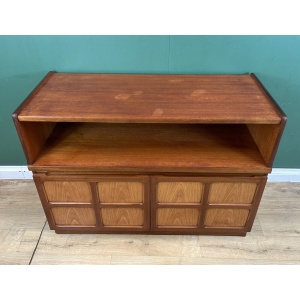 Retro Vintage Mid Century Teak Media Sideboard By Nathan Furniture-Courier