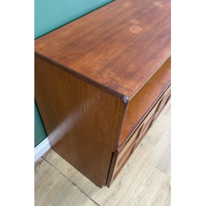 Retro Vintage Mid Century Teak Media Sideboard By Nathan Furniture-Courier