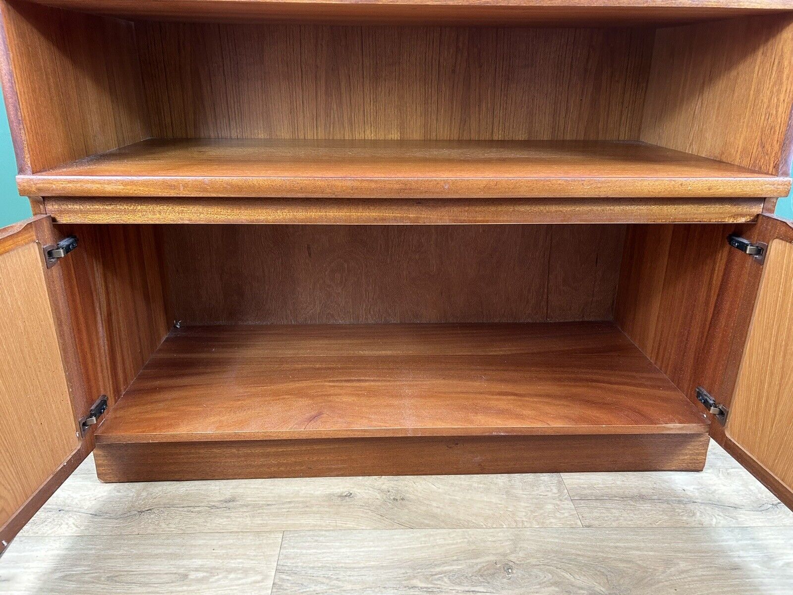 Retro Vintage Mid Century Teak Media Sideboard By Nathan Furniture-Courier