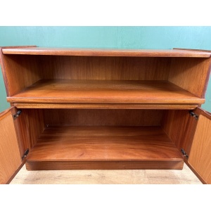 Retro Vintage Mid Century Teak Media Sideboard By Nathan Furniture-Courier
