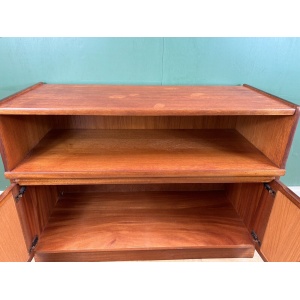 Retro Vintage Mid Century Teak Media Sideboard By Nathan Furniture-Courier