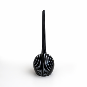 Murano glass sculpture "Black Swan", designed by Livio Seguso. Italy, 1980s
