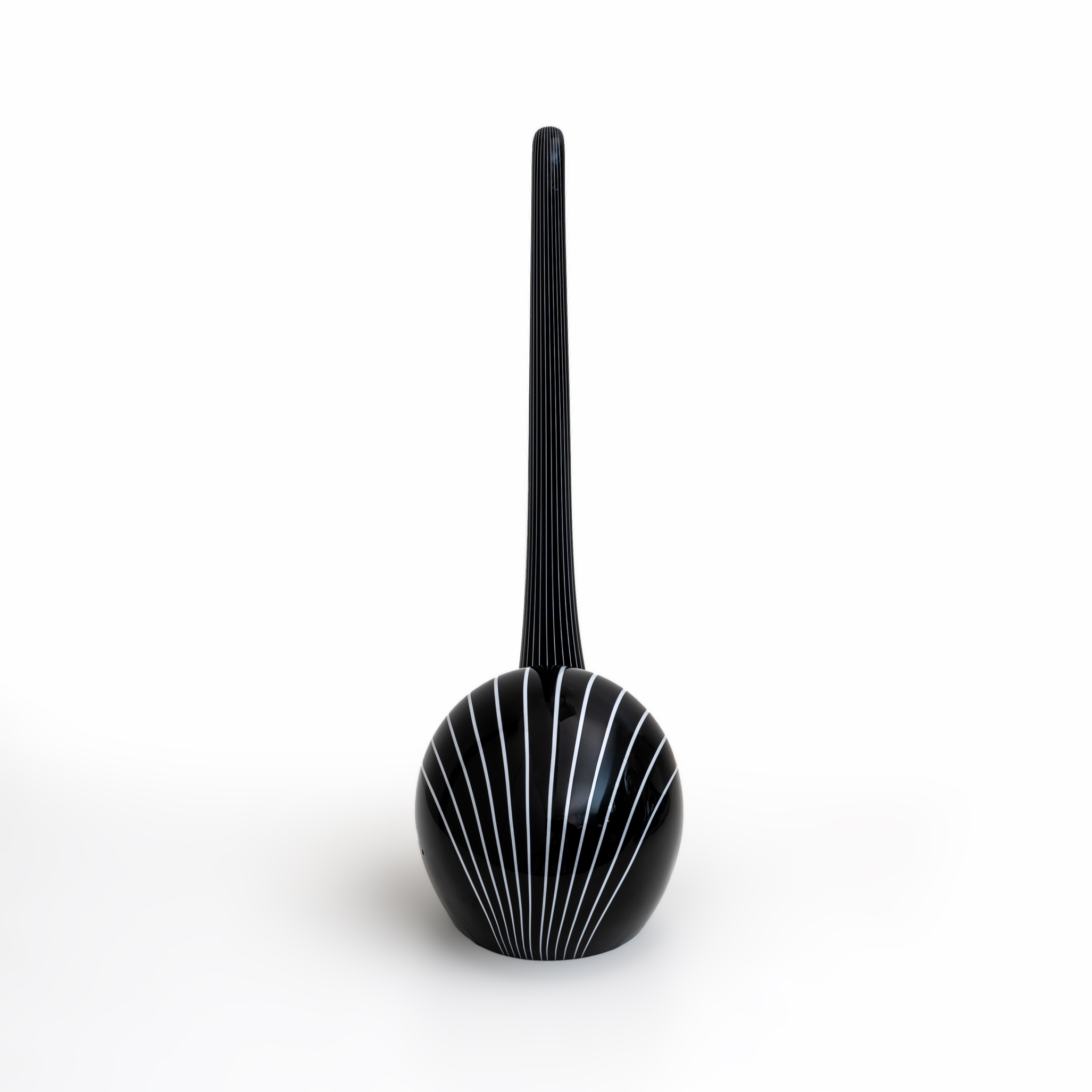 Murano glass sculpture "Black Swan", designed by Livio Seguso. Italy, 1980s