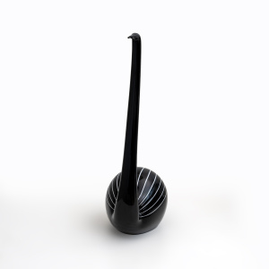Murano glass sculpture "Black Swan", designed by Livio Seguso. Italy, 1980s