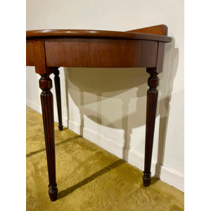 Victorian Mahogany Demi Lune Table