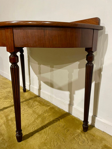 Victorian Mahogany Demi Lune Table