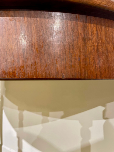 Victorian Mahogany Demi Lune Table