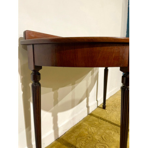 Victorian Mahogany Demi Lune Table