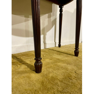 Victorian Mahogany Demi Lune Table