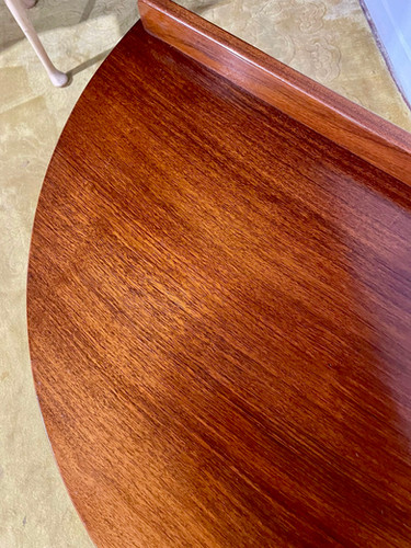Victorian Mahogany Demi Lune Table