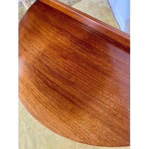 Victorian Mahogany Demi Lune Table