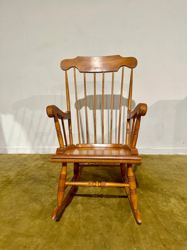 Vintage Beech Rocking Chair