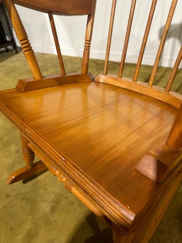 Vintage Beech Rocking Chair