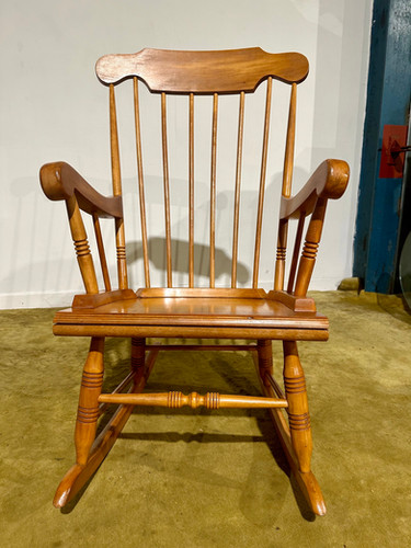 Vintage Beech Rocking Chair