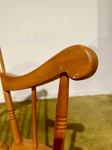 Vintage Beech Rocking Chair