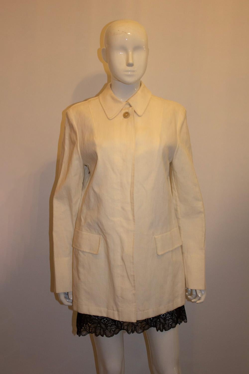 White Vintage Asprey Coat