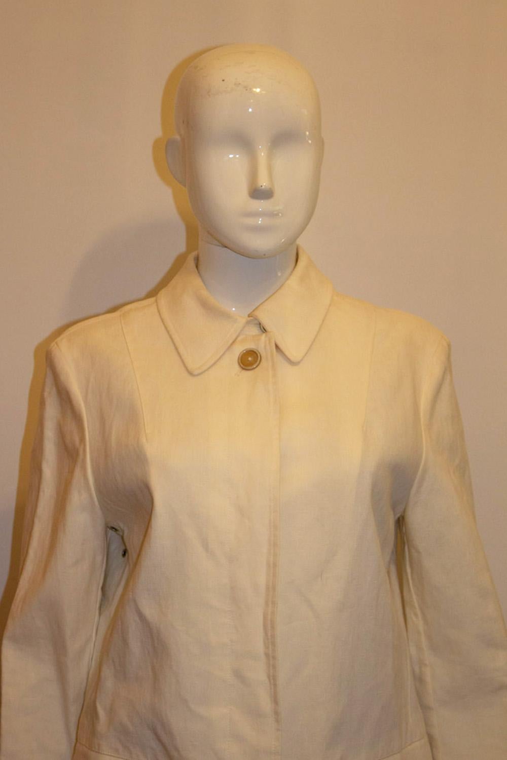White Vintage Asprey Coat