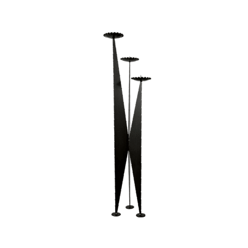 Tall Metal Candle Holder, 1970s