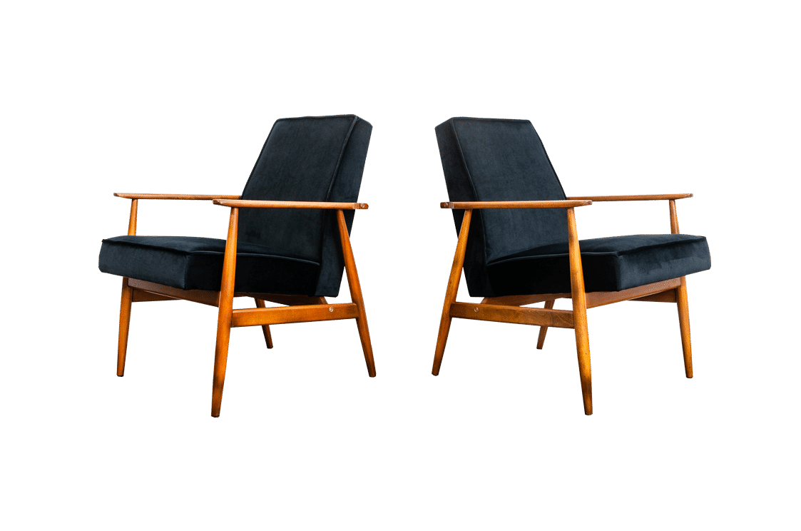 Pair Of Armchairs “Type 300 190” By H. Lis, Poland, 1960s
