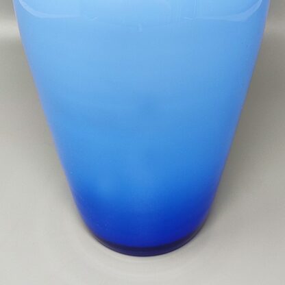 1960s Astonishing Blue Jackated Vase in Murano Glass. Made in Italy - Image 6
