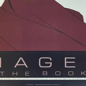 1980s Original Gorgeous Patrick Nagel "The Book" Art Poster.