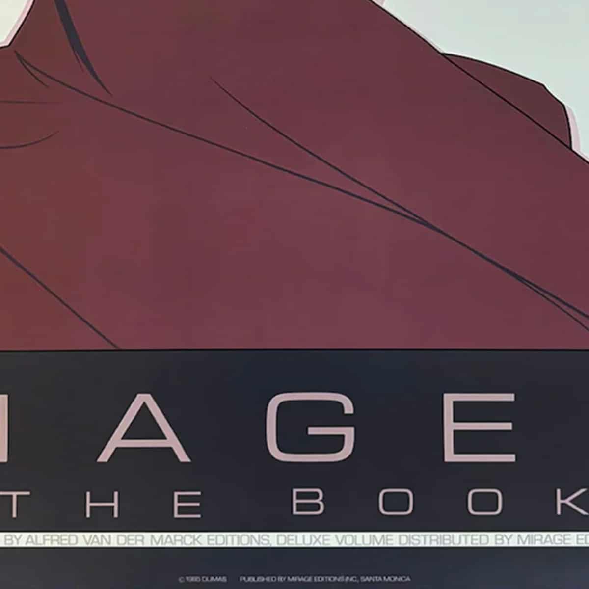 1980s Original Gorgeous Patrick Nagel "The Book" Art Poster.