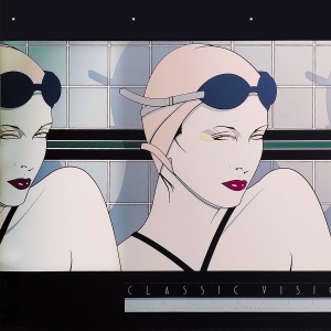 1970s Original Gorgeous Rare Patrick Nagel "Swimmers" Lithograph.