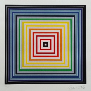 2000s Stunning Frank Stella (After) "Lettre Sur Les Aveugles" Limited Edition Lithograph by Adagp-Paris