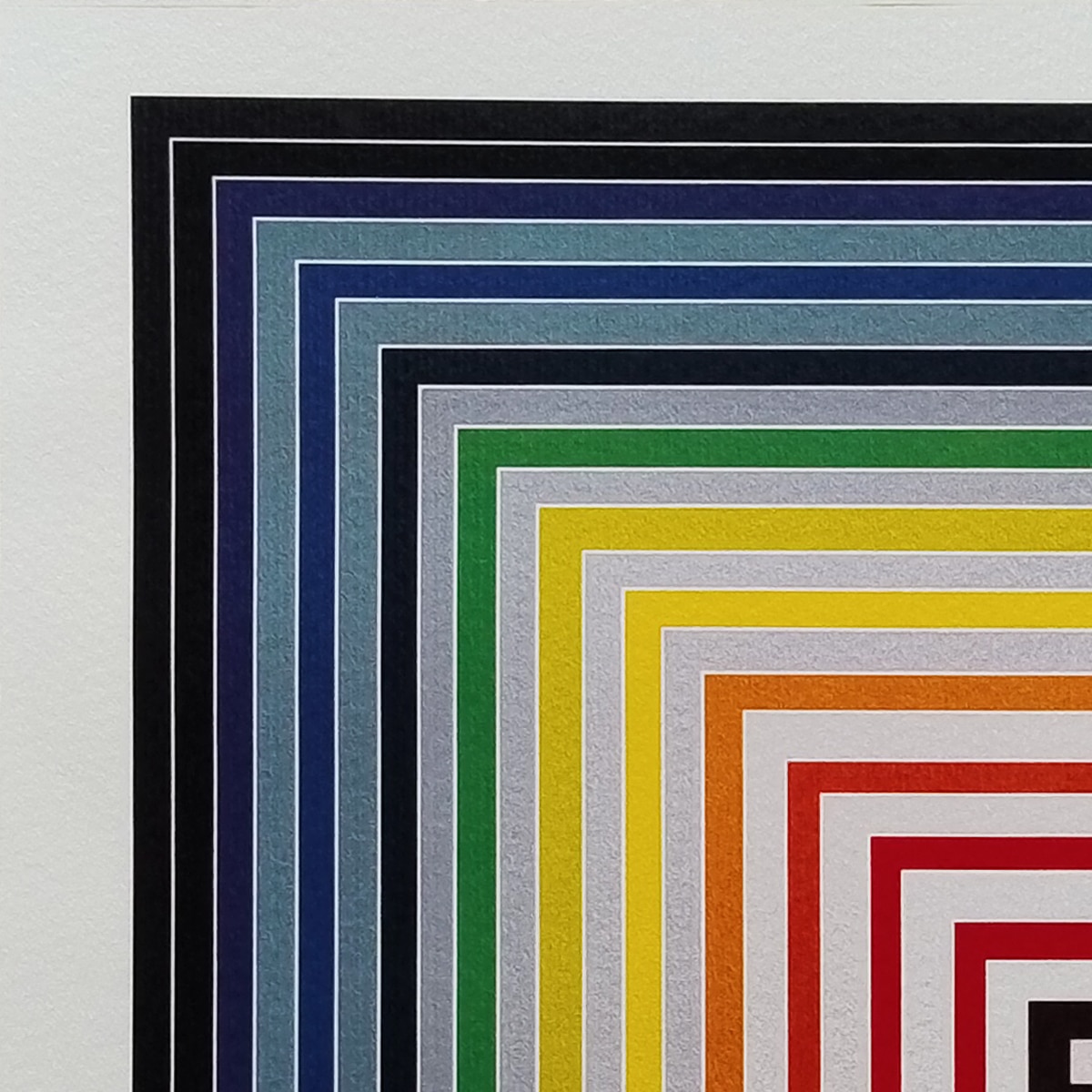 2000s Stunning Frank Stella (After) "Lettre Sur Les Aveugles" Limited Edition Lithograph by Adagp-Paris