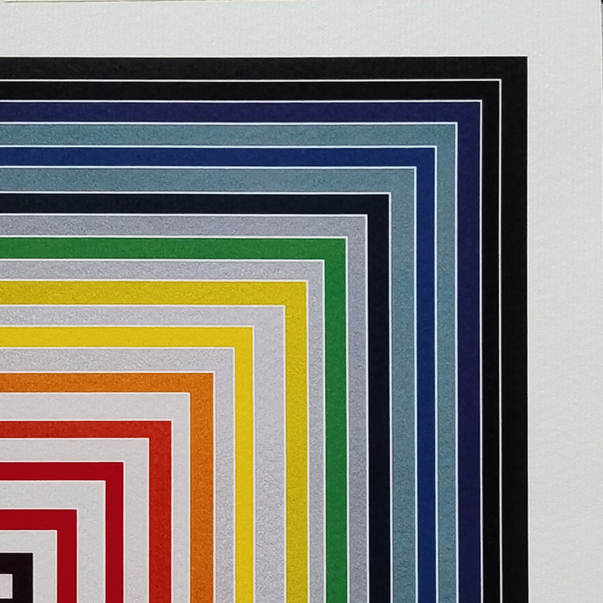 2000s Stunning Frank Stella (After) "Lettre Sur Les Aveugles" Limited Edition Lithograph by Adagp-Paris