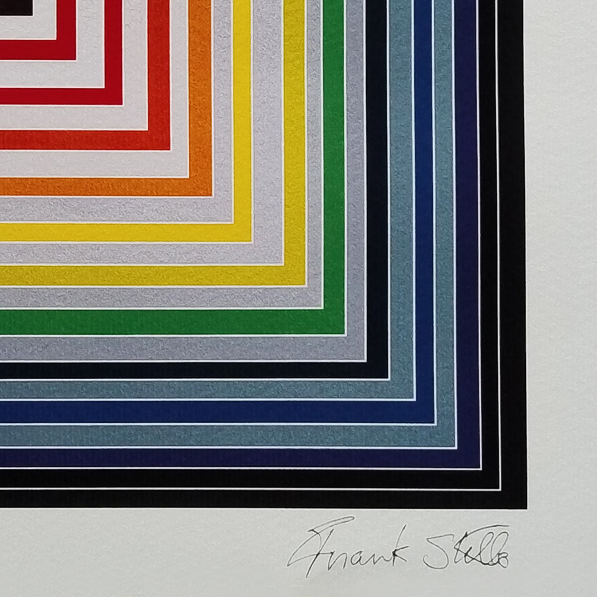 2000s Stunning Frank Stella (After) "Lettre Sur Les Aveugles" Limited Edition Lithograph by Adagp-Paris