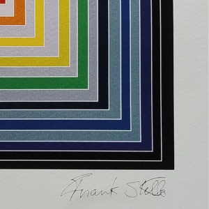 2000s Stunning Frank Stella (After) "Lettre Sur Les Aveugles" Limited Edition Lithograph by Adagp-Paris