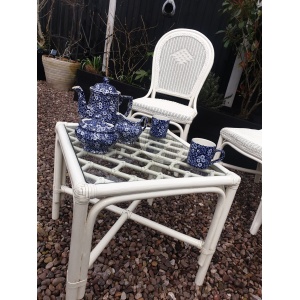 Bamboo and rattan conservatory set