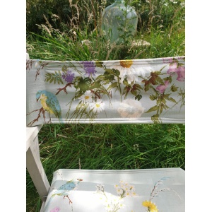 Floral folding directors chair