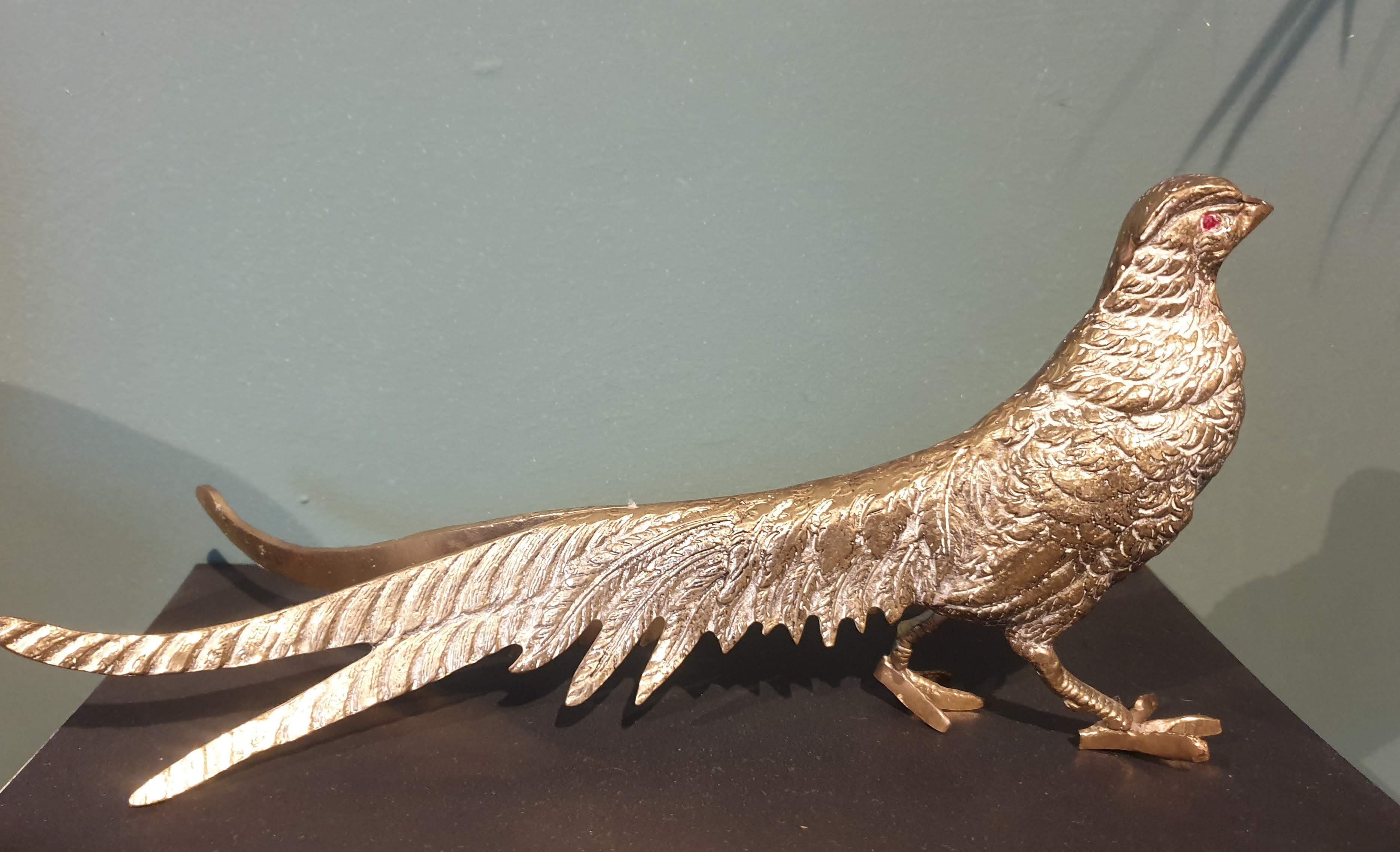 Brass golden pheasants