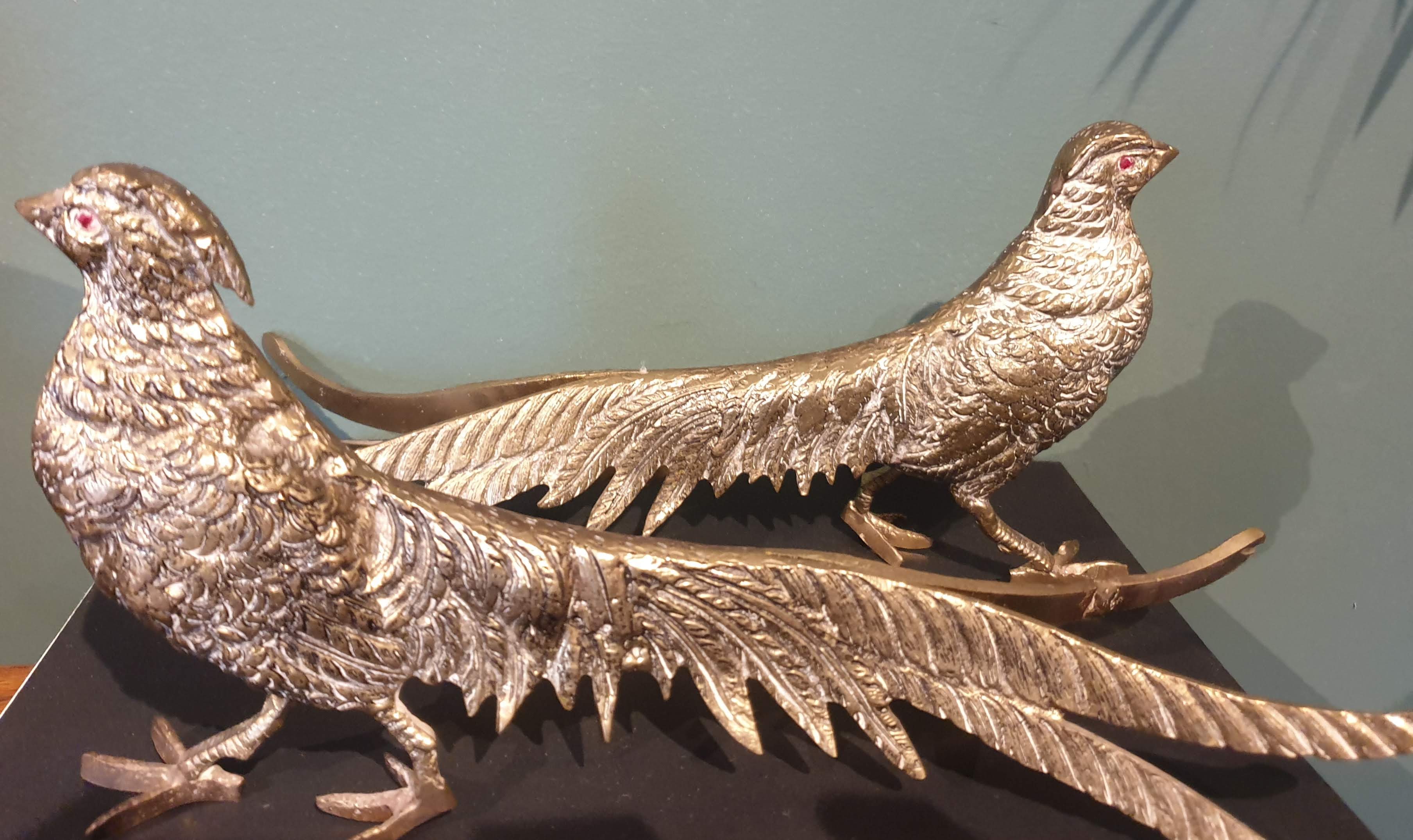Brass golden pheasants