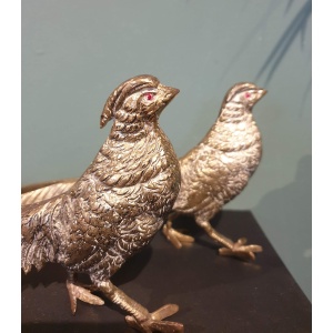 Brass golden pheasants