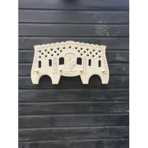 Carved wooden coat hook