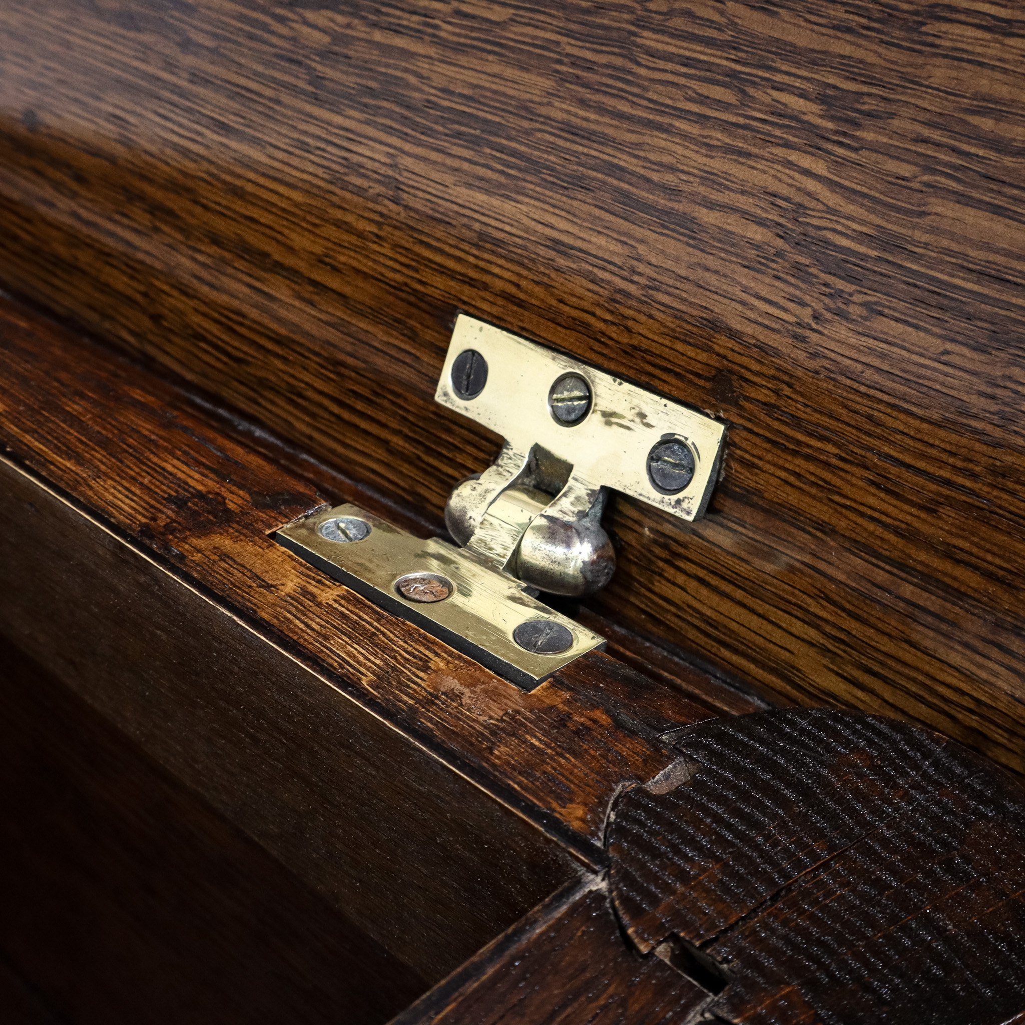 Carved Oak Box Table