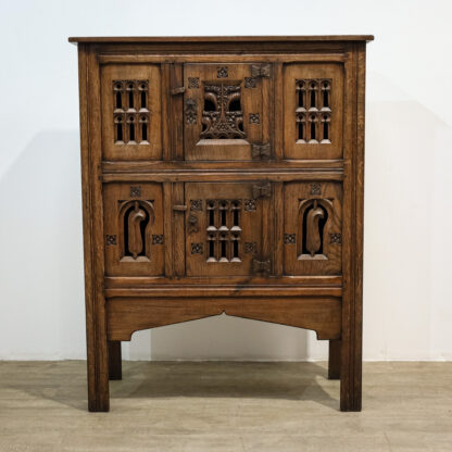 Gothic Style Oak Food Cupboard