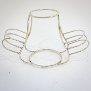 Art Deco Silver Egg Cup & Toast Rack Stand