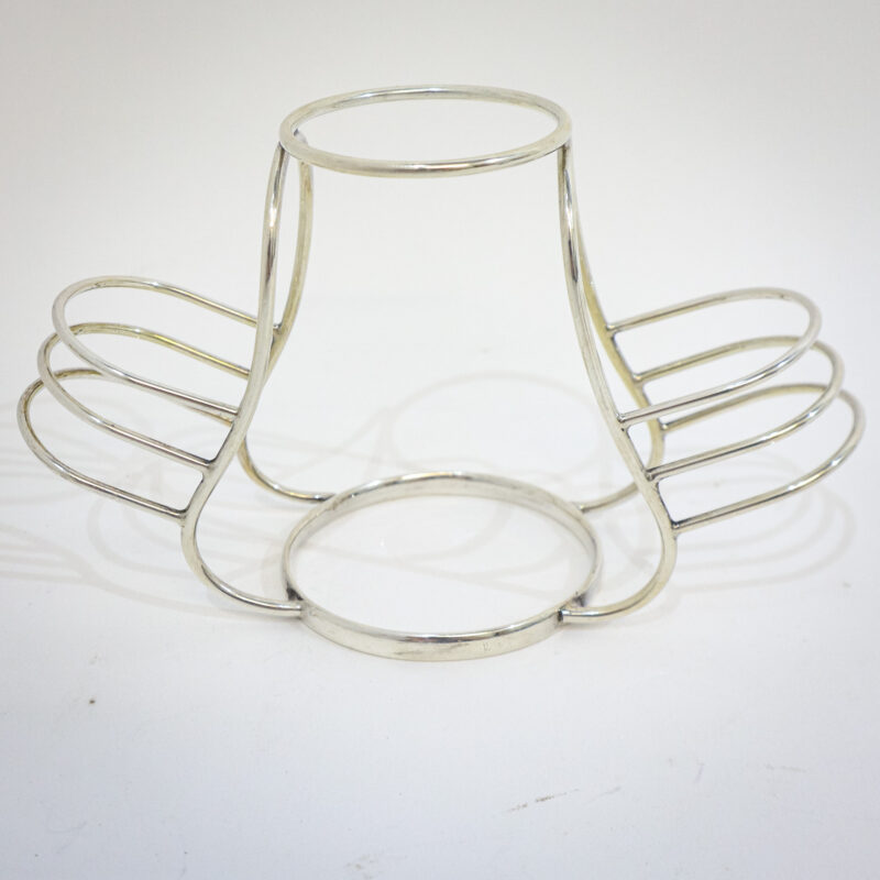 Art Deco Silver Egg Cup & Toast Rack Stand