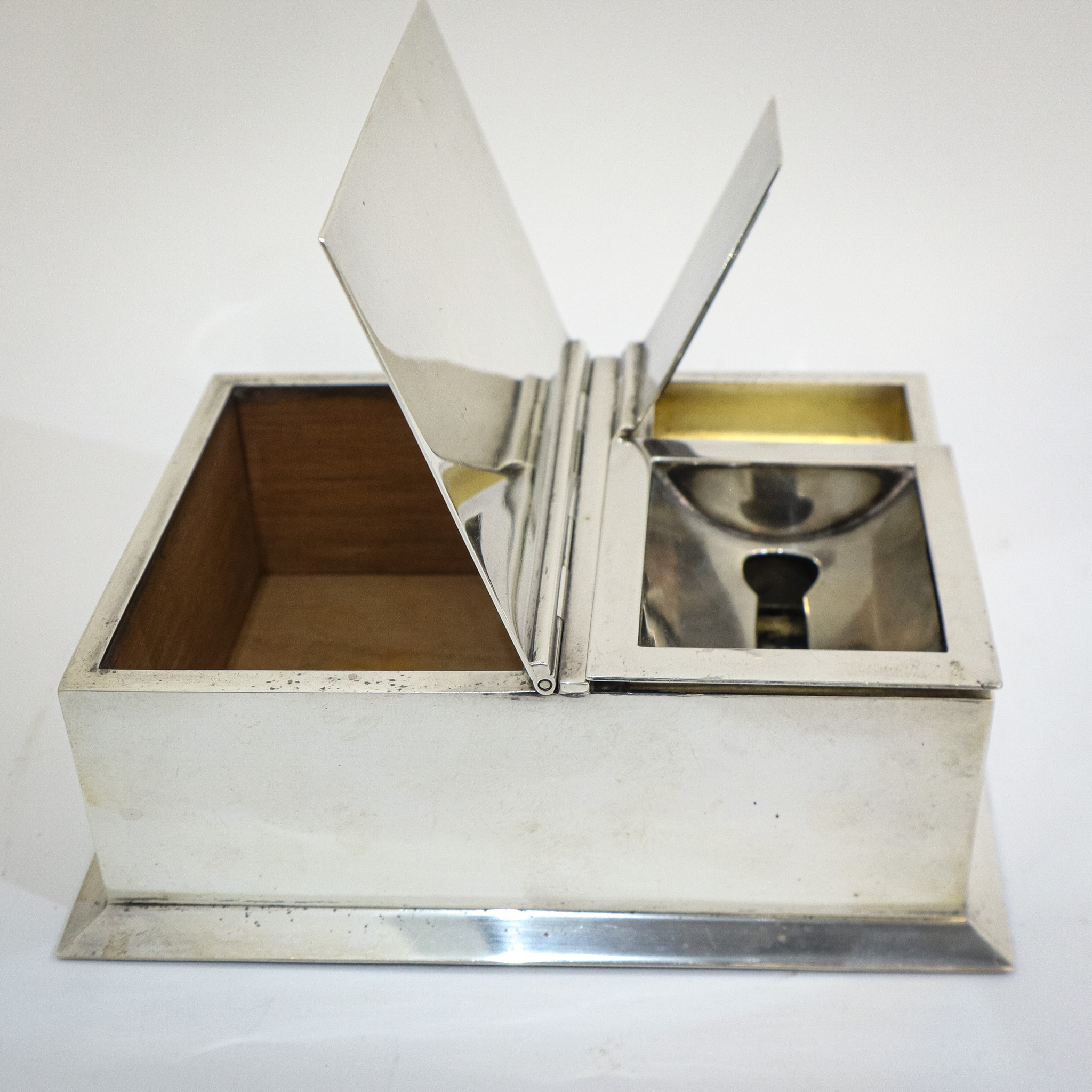 Art Deco Match Striker & Vesta Cigarette Box