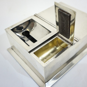 Art Deco Match Striker & Vesta Cigarette Box