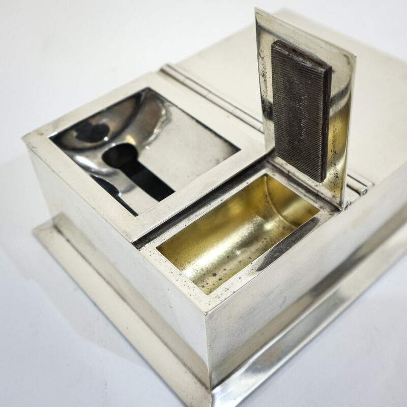 Art Deco Match Striker & Vesta Cigarette Box
