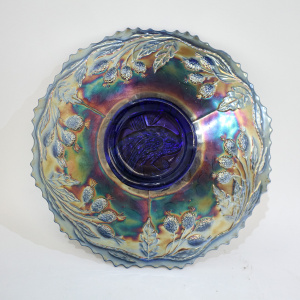 Northwood Blue Peacock Carnival Plate